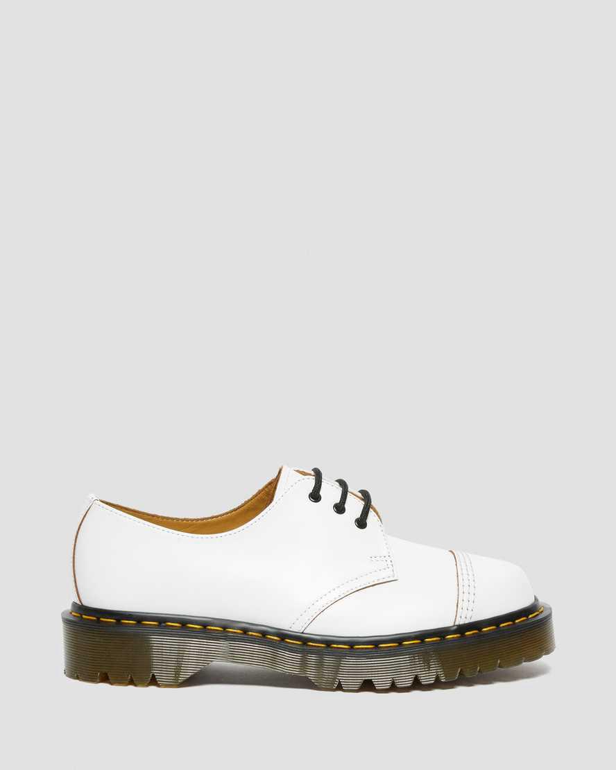 Dr Martens 1461 Bex Made in England Toe Cap Oxford Naisten Platform Kengät Valkoinen  Suomi |  4031MFDQB