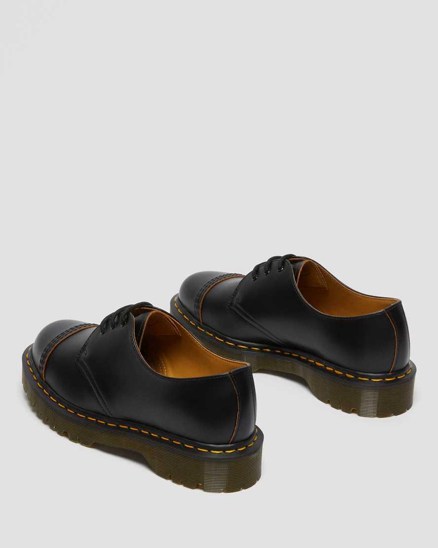 Dr Martens 1461 Bex Made in England Toe Cap Oxford Naisten Platform Kengät Mustat  Suomi |  4763IRDWT