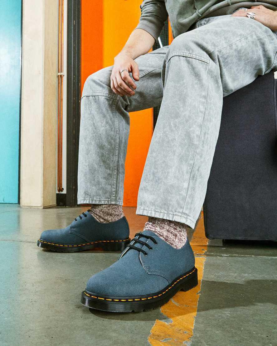 Dr Martens 1461 Canvas Oxford Miesten Vapaa-ajan Saappaat Harmaat  Suomi |  3526FXVQZ