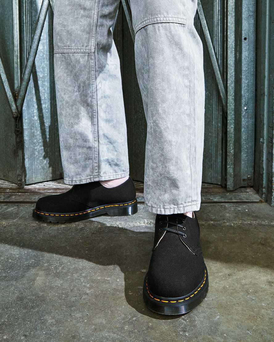 Dr Martens 1461 Canvas Oxford Naisten Vapaa-ajan Saappaat Mustat  Suomi |  3617JIDHE