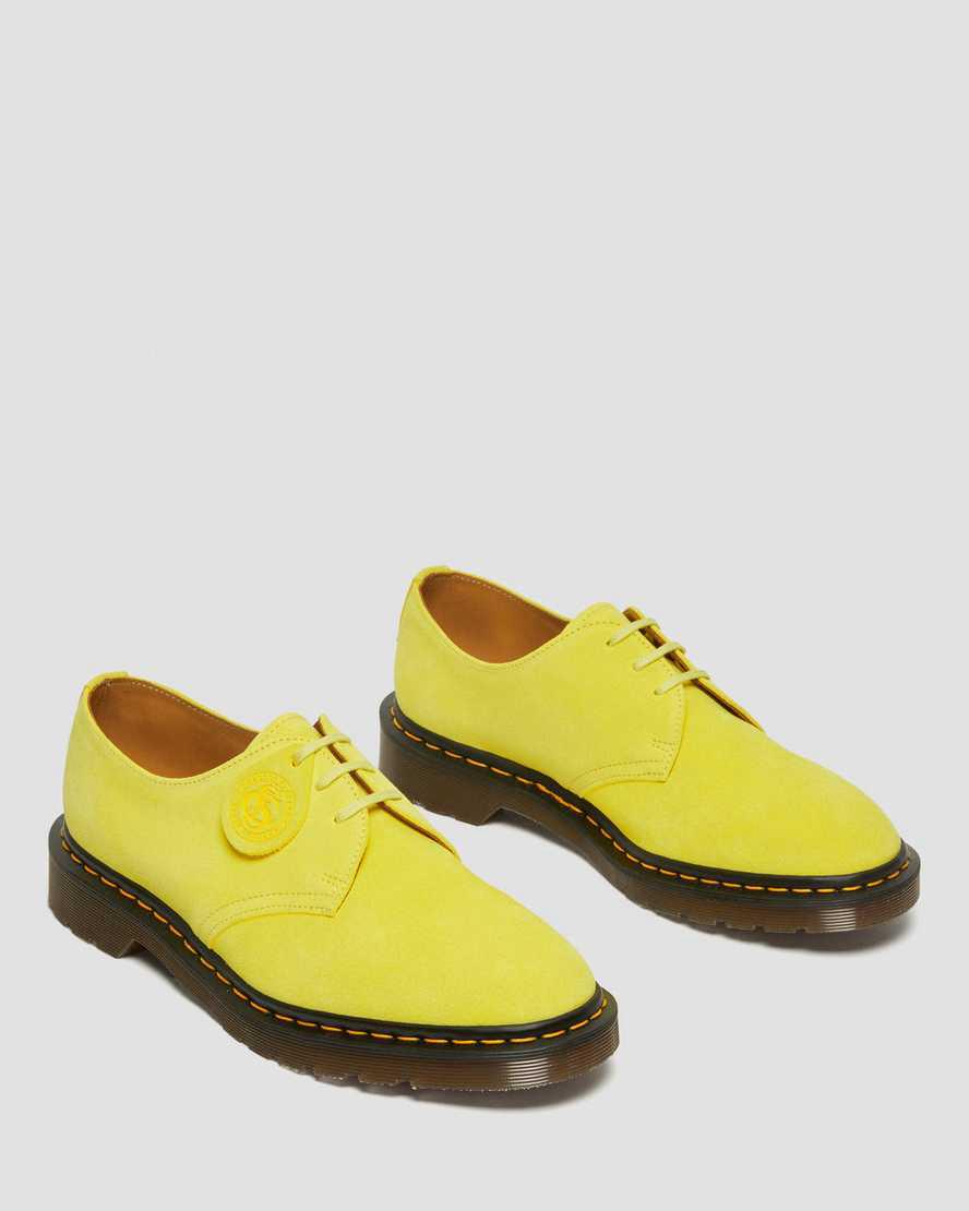 Dr Martens 1461 Made in England Buck Suede Miesten Oxford Kengät Keltainen  Suomi |  0593BYDEQ