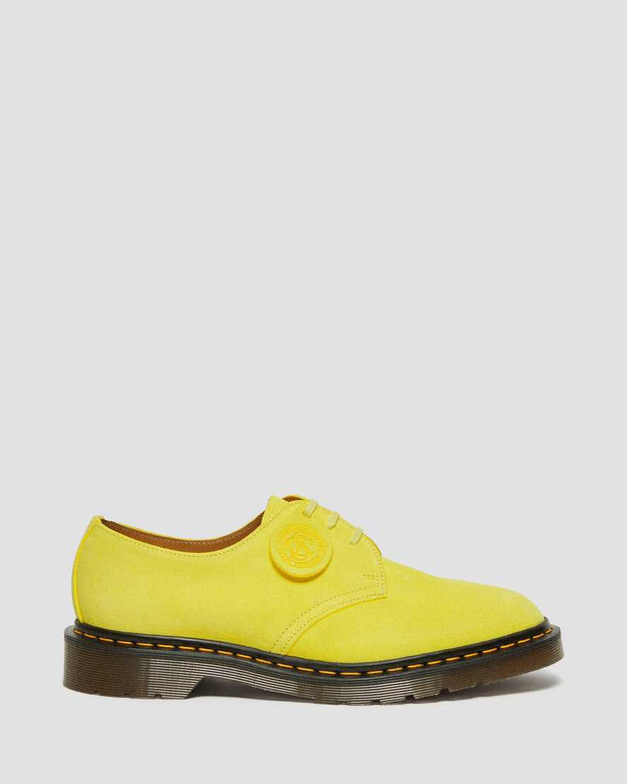 Dr Martens 1461 Made in England Buck Suede Miesten Oxford Kengät Keltainen  Suomi |  0593BYDEQ