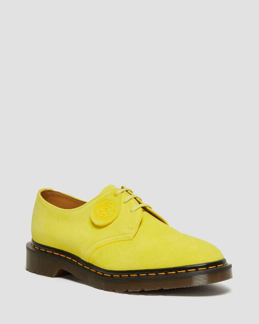 Dr Martens 1461 Made in England Buck Suede Miesten Oxford Kengät Keltainen  Suomi |  0593BYDEQ