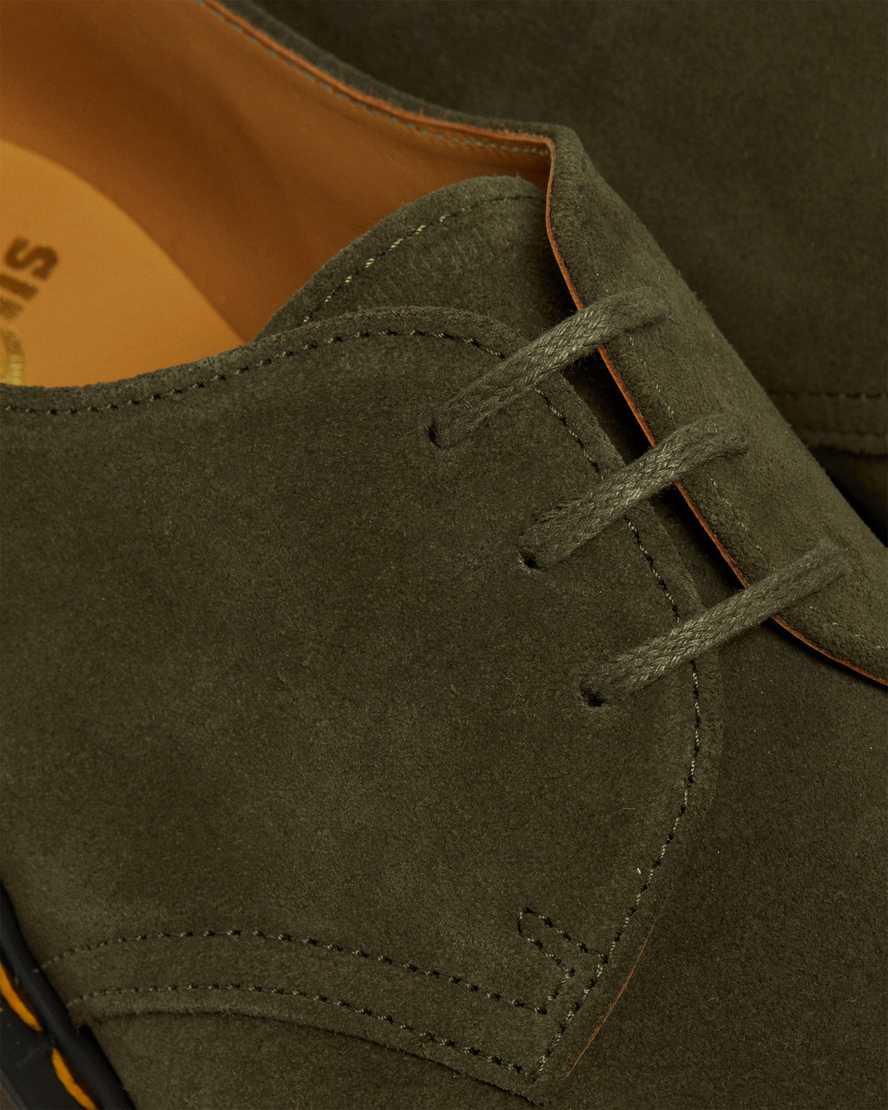 Dr Martens 1461 Made in England Buck Suede Naisten Oxford Kengät Vihreä  Suomi |  1680TQRVX