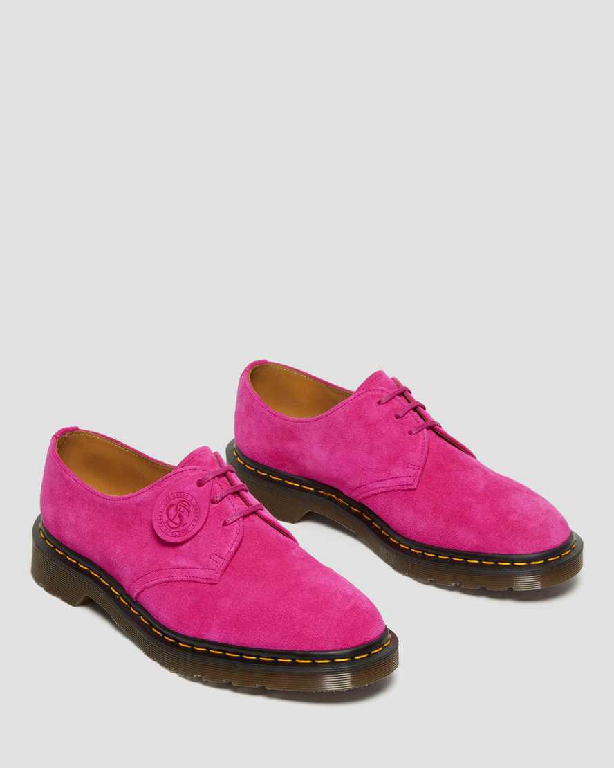 Dr Martens 1461 Made in England Buck Suede Naisten Oxford Kengät Pinkki  Suomi |  1698RCFIT