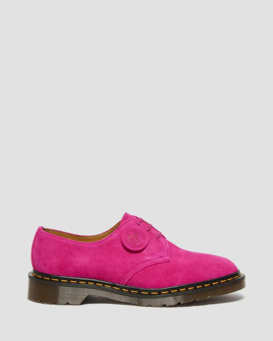 Dr Martens 1461 Made in England Buck Suede Naisten Oxford Kengät Pinkki  Suomi |  1698RCFIT