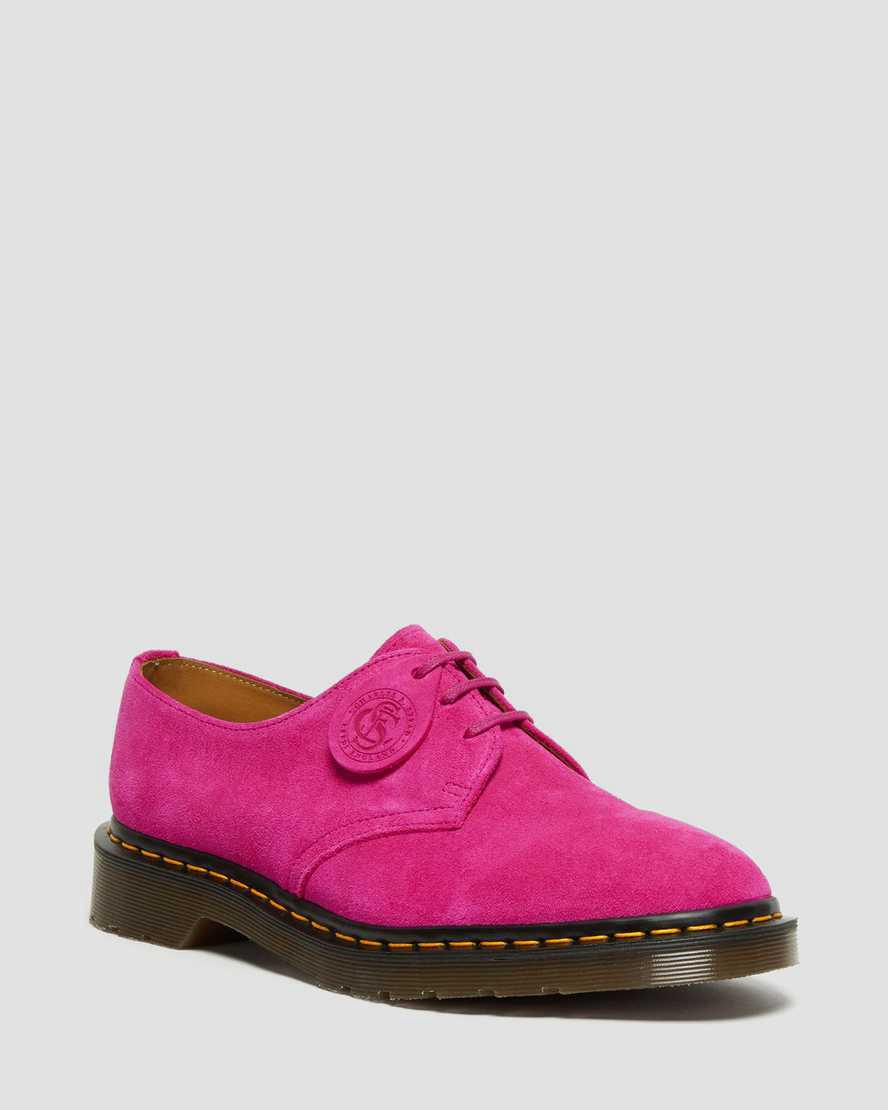 Dr Martens 1461 Made in England Buck Suede Naisten Oxford Kengät Pinkki  Suomi |  1698RCFIT