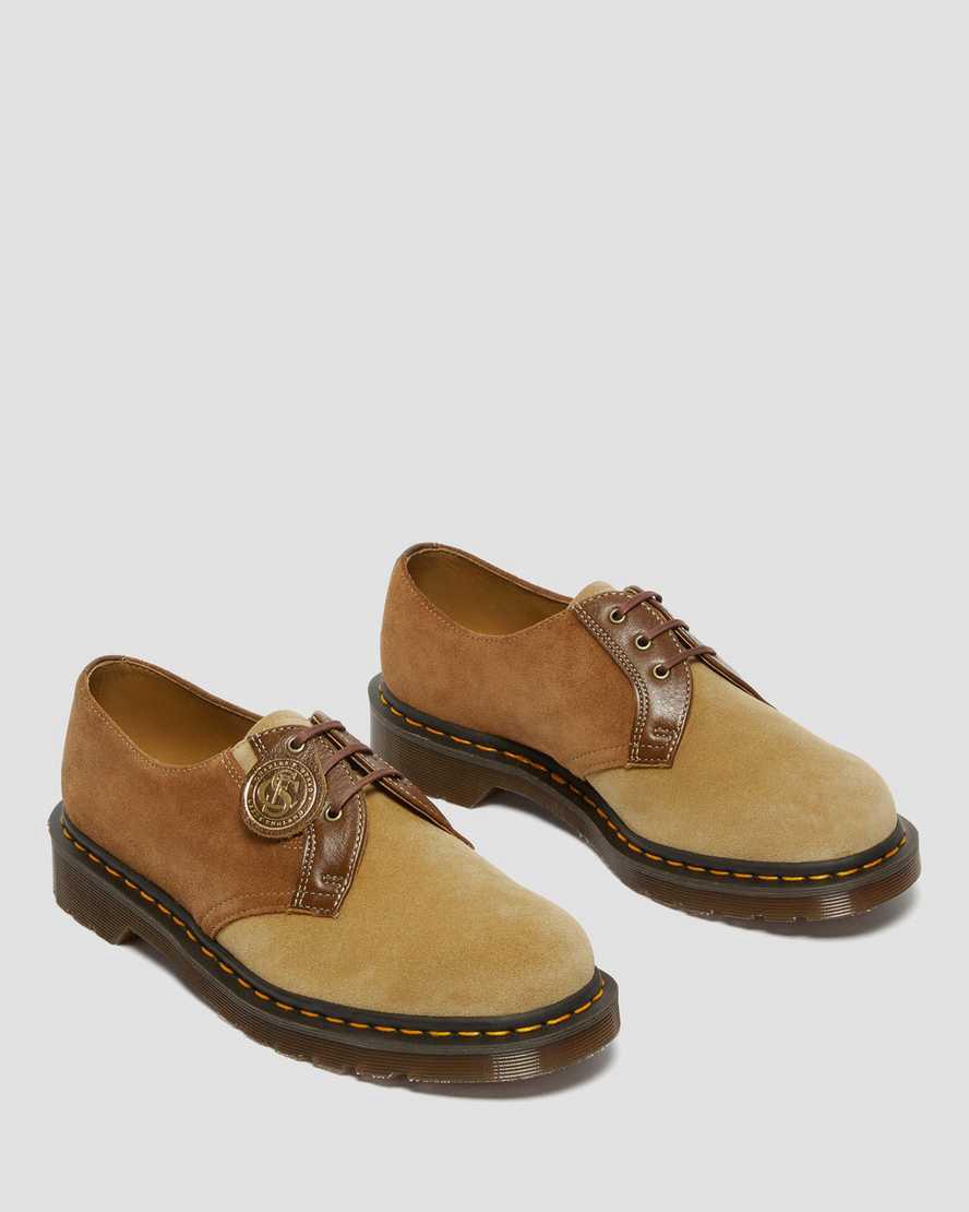 Dr Martens 1461 Made in England Suede Oxford Leather Naisten Oxford Kengät Tummanruskea  Suomi |  9738QCJVW