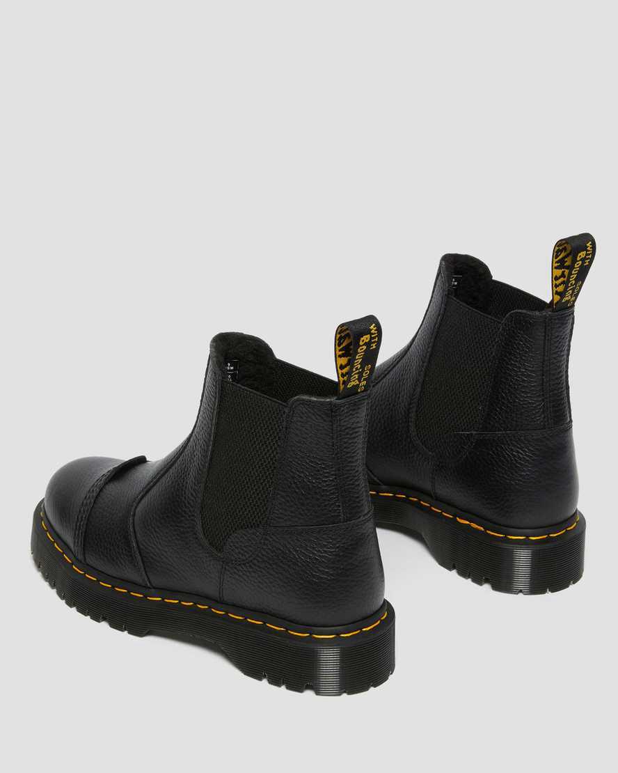 Dr Martens 2976 Bex Faux Fur-Lined Chelsea Miesten Platform Saappaat Mustat  Suomi |  8290JXRBZ