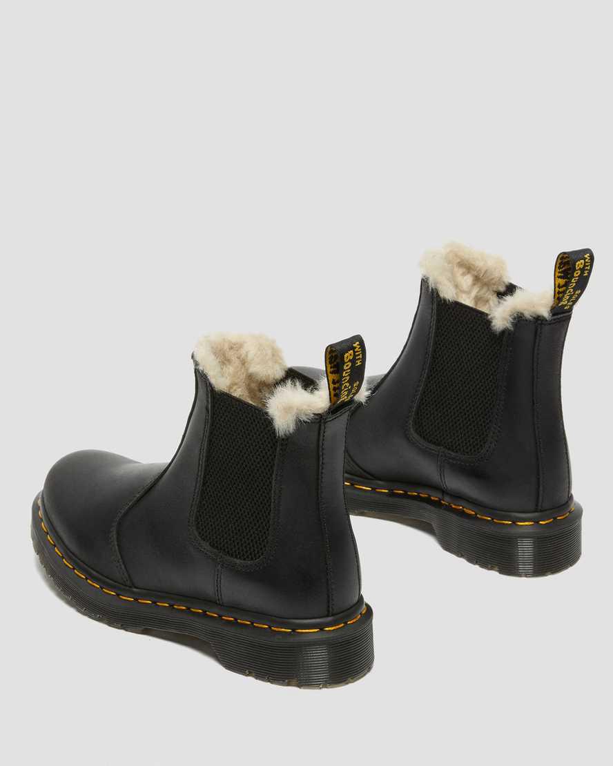 Dr Martens 2976 Faux Fur Lined Chelsea Naisten Talvisaappaat Mustat  Suomi |  8372QFMOC