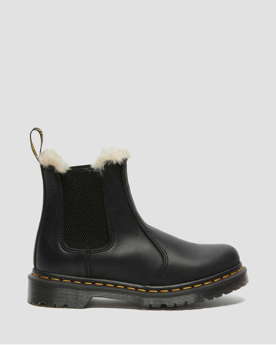 Dr Martens 2976 Faux Fur Lined Chelsea Naisten Talvisaappaat Mustat  Suomi |  8372QFMOC