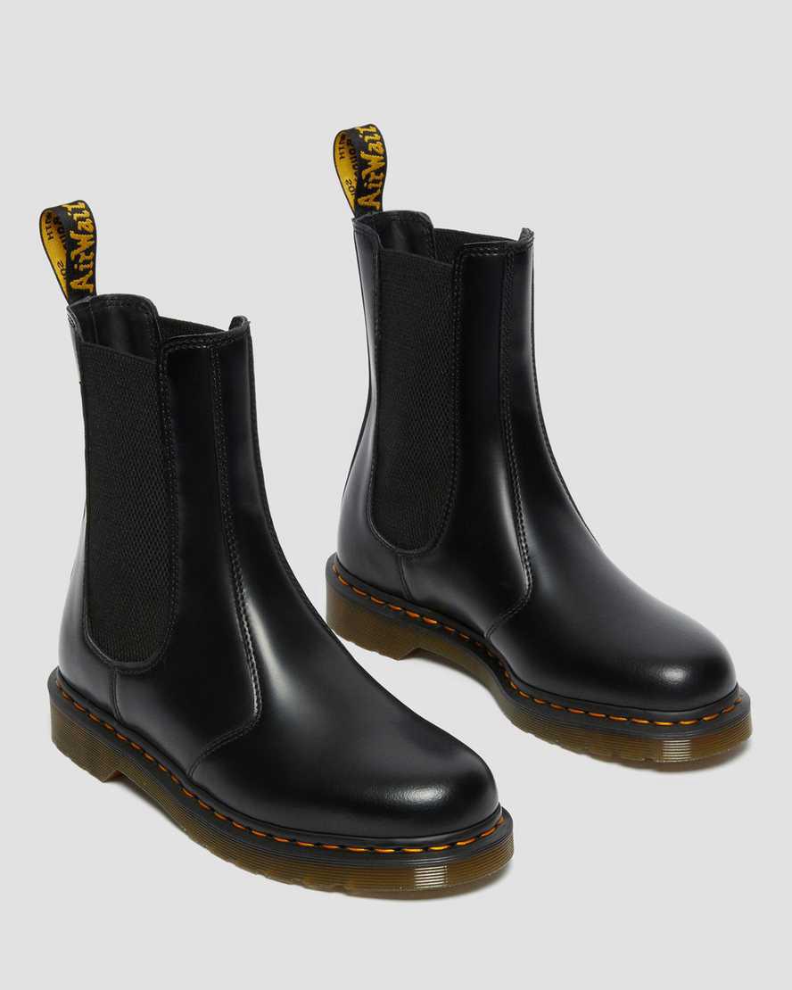 Dr Martens 2976 Hi Smooth Leather Chelsea Naisten Nilkkurit Mustat  Suomi |  1860YPGEB