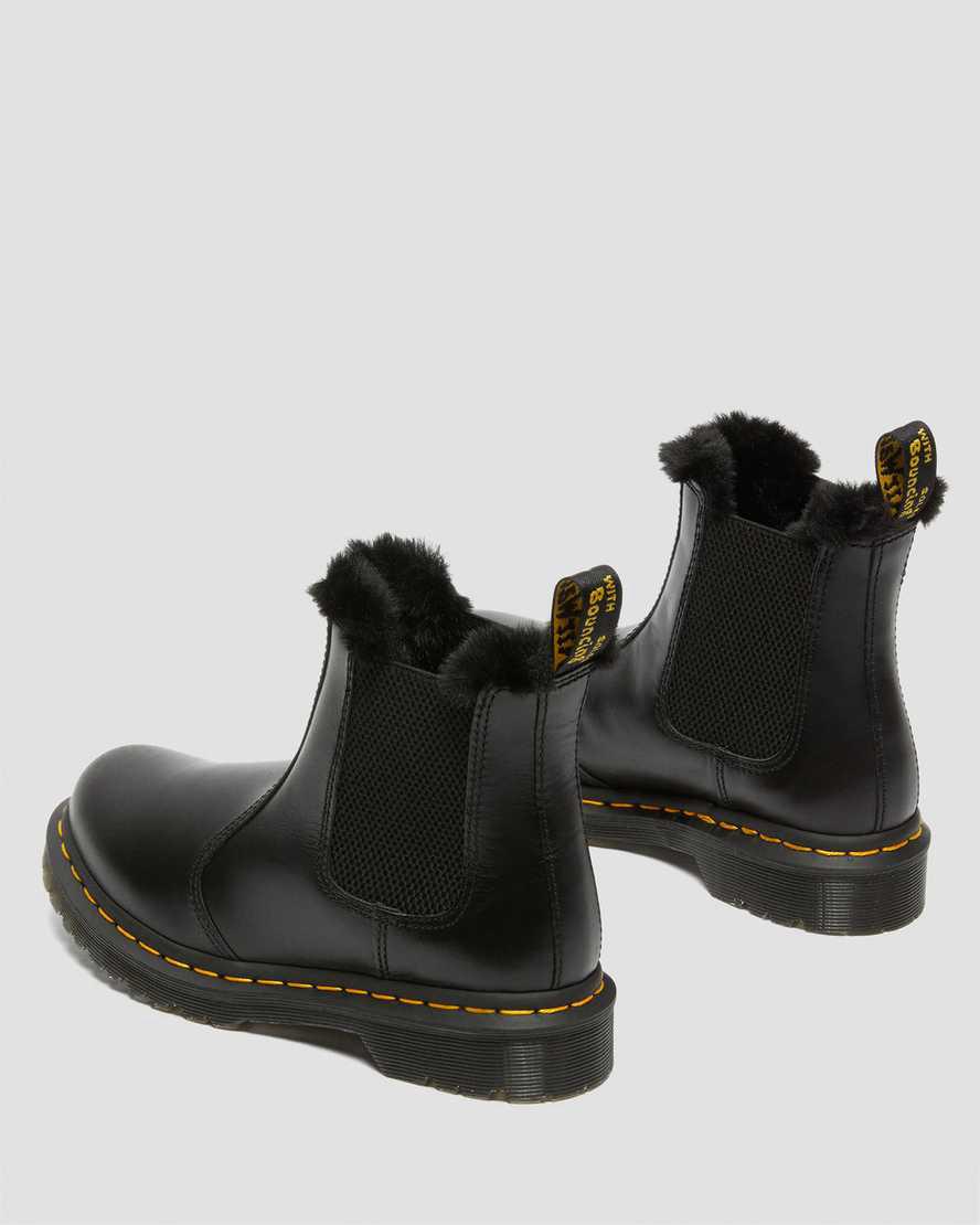 Dr Martens 2976 Leonore Faux Fur Lined Chelsea Naisten Nilkkurit Tummanharmaat  Suomi |  5307MLWAD