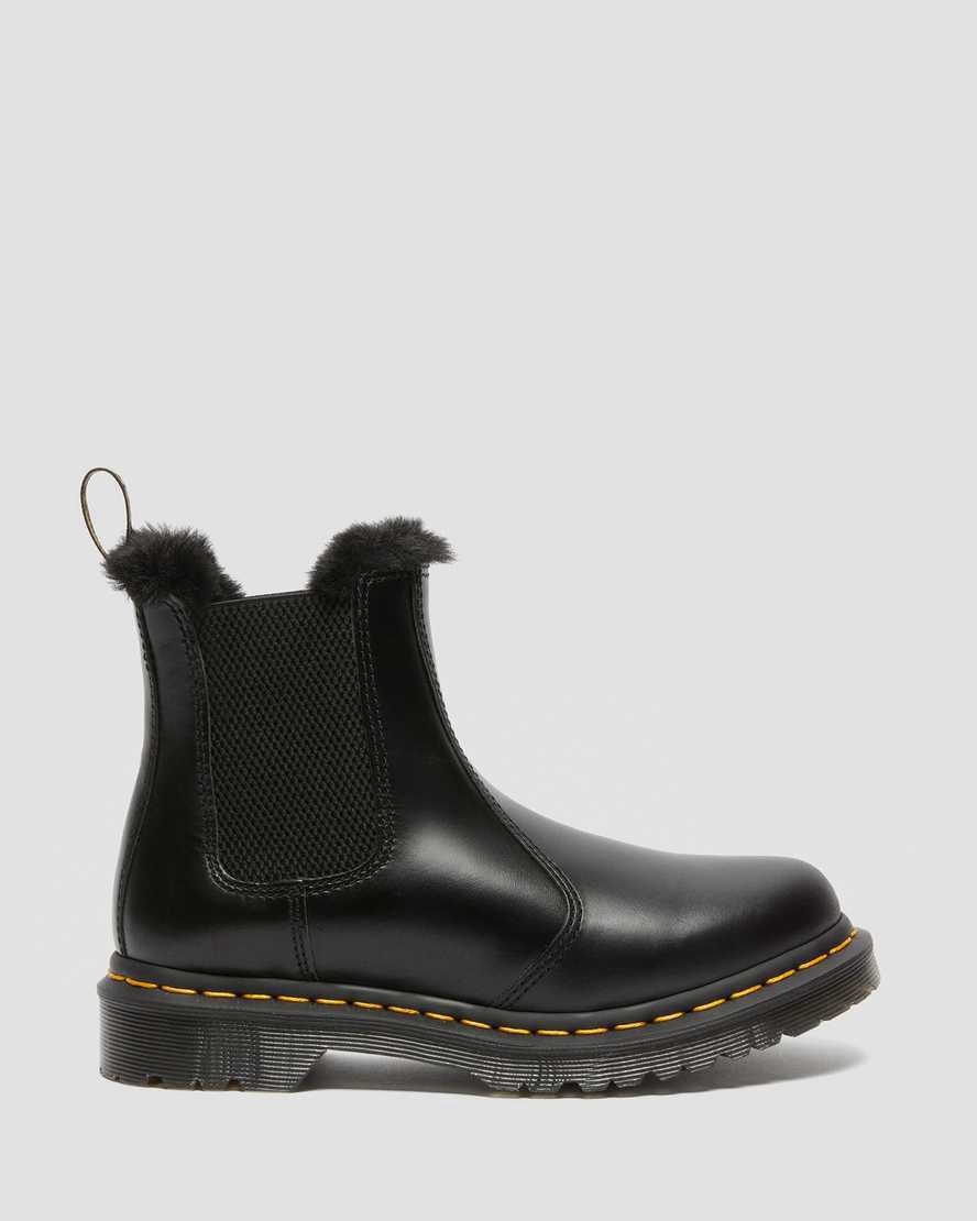 Dr Martens 2976 Leonore Faux Fur Lined Chelsea Naisten Nilkkurit Tummanharmaat  Suomi |  5307MLWAD