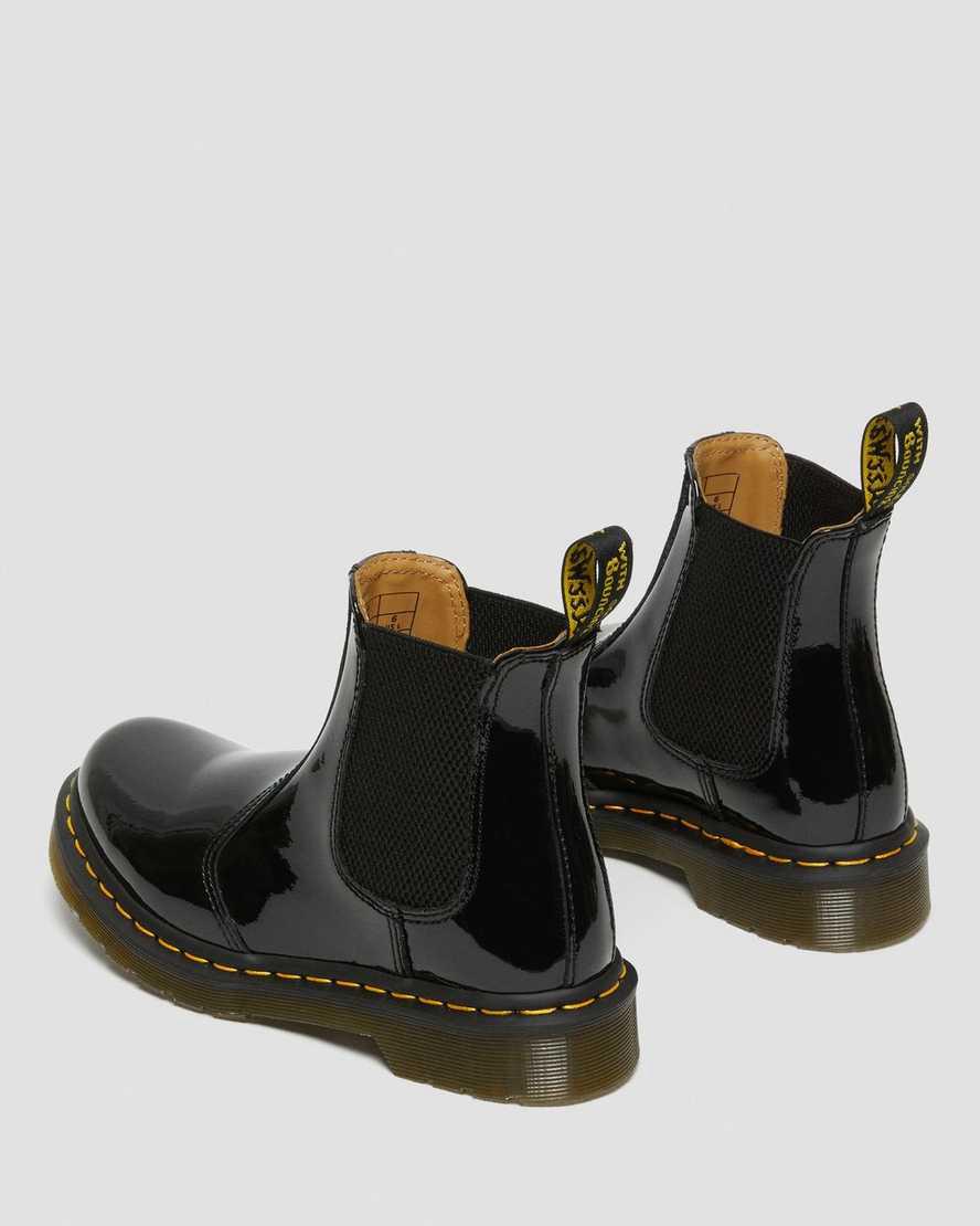 Dr Martens 2976 Patent Leather Naisten Chelsea Saappaat Mustat  Suomi |  1924YPRWD