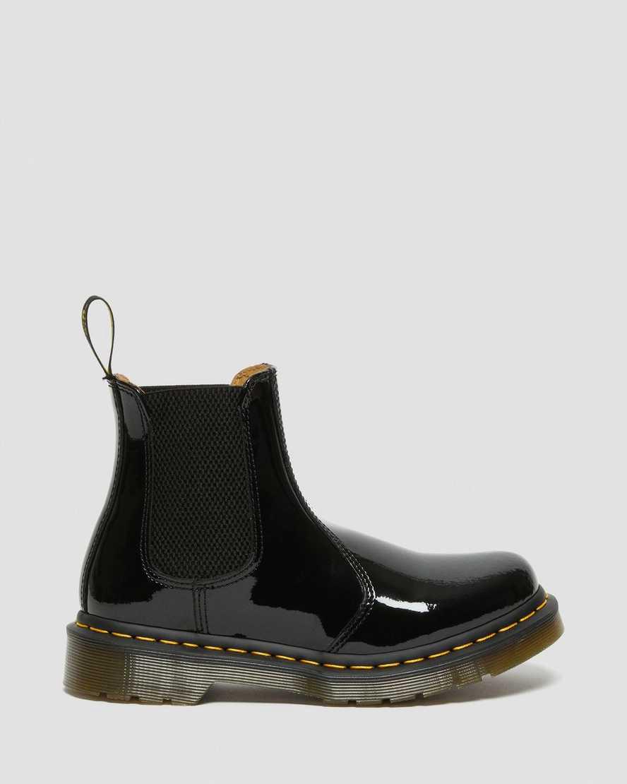 Dr Martens 2976 Patent Leather Naisten Chelsea Saappaat Mustat  Suomi |  1924YPRWD