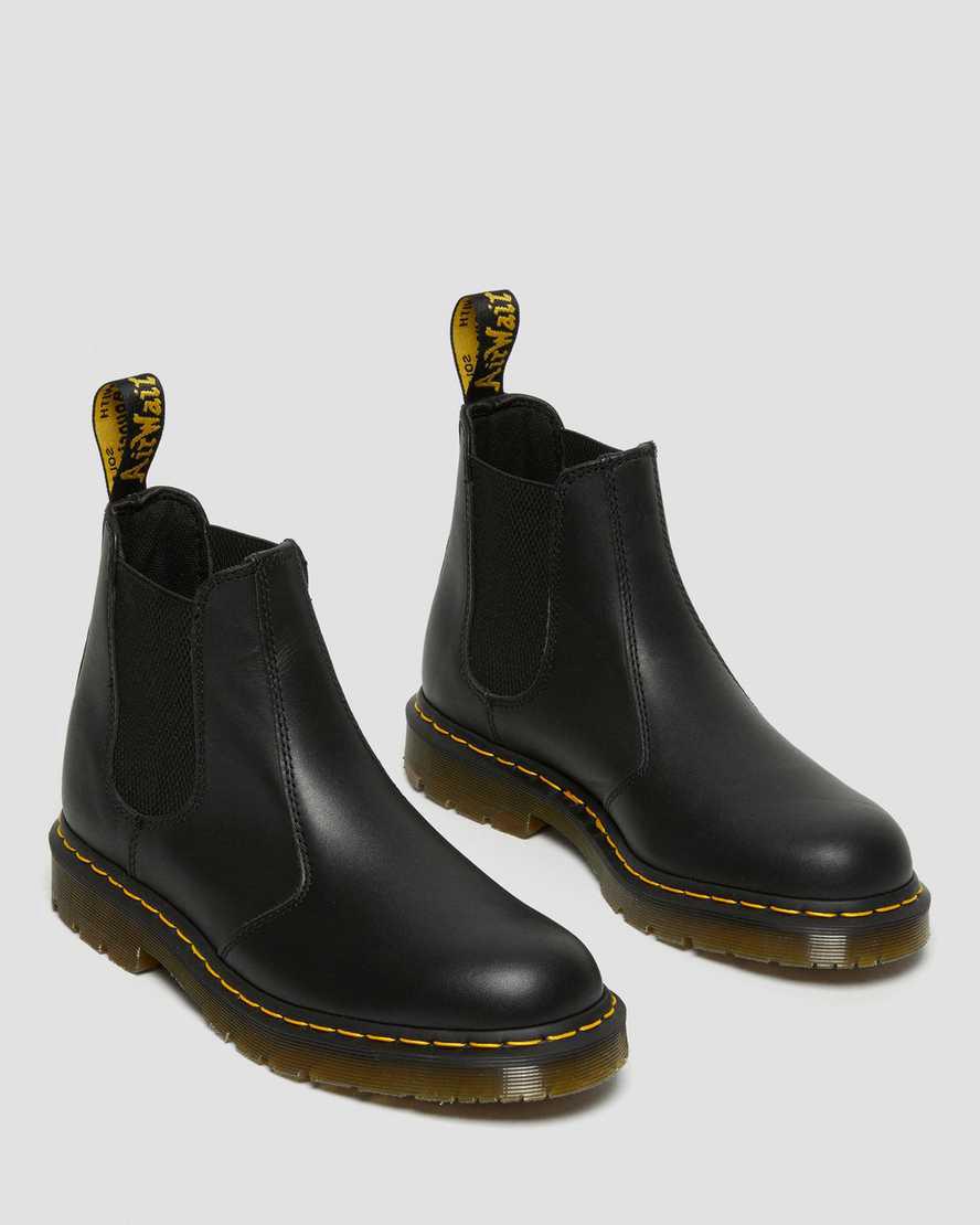 Dr Martens 2976 Slip Resistant Leather Miesten Chelsea Saappaat Mustat  Suomi |  8647OSTCW