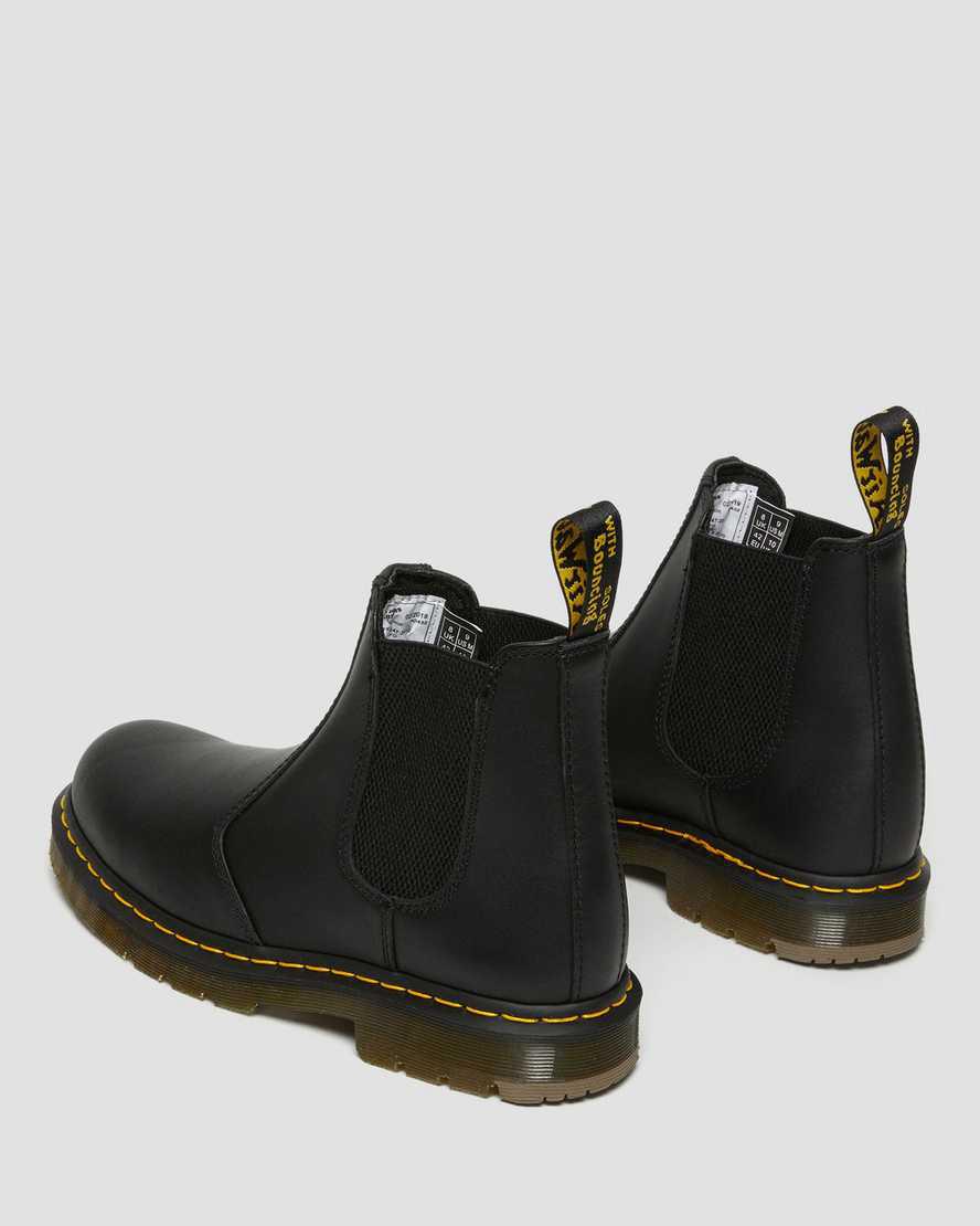 Dr Martens 2976 Slip Resistant Leather Miesten Chelsea Saappaat Mustat  Suomi |  8647OSTCW