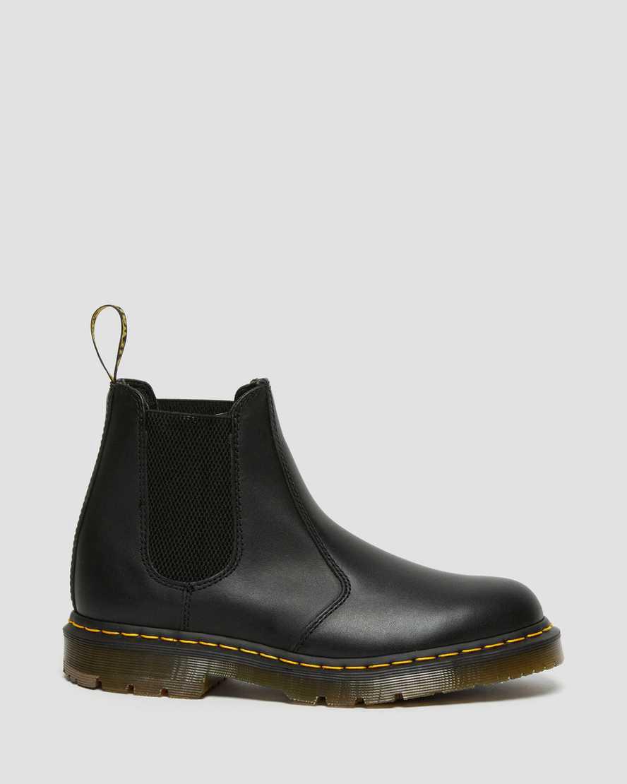 Dr Martens 2976 Slip Resistant Leather Miesten Chelsea Saappaat Mustat  Suomi |  8647OSTCW