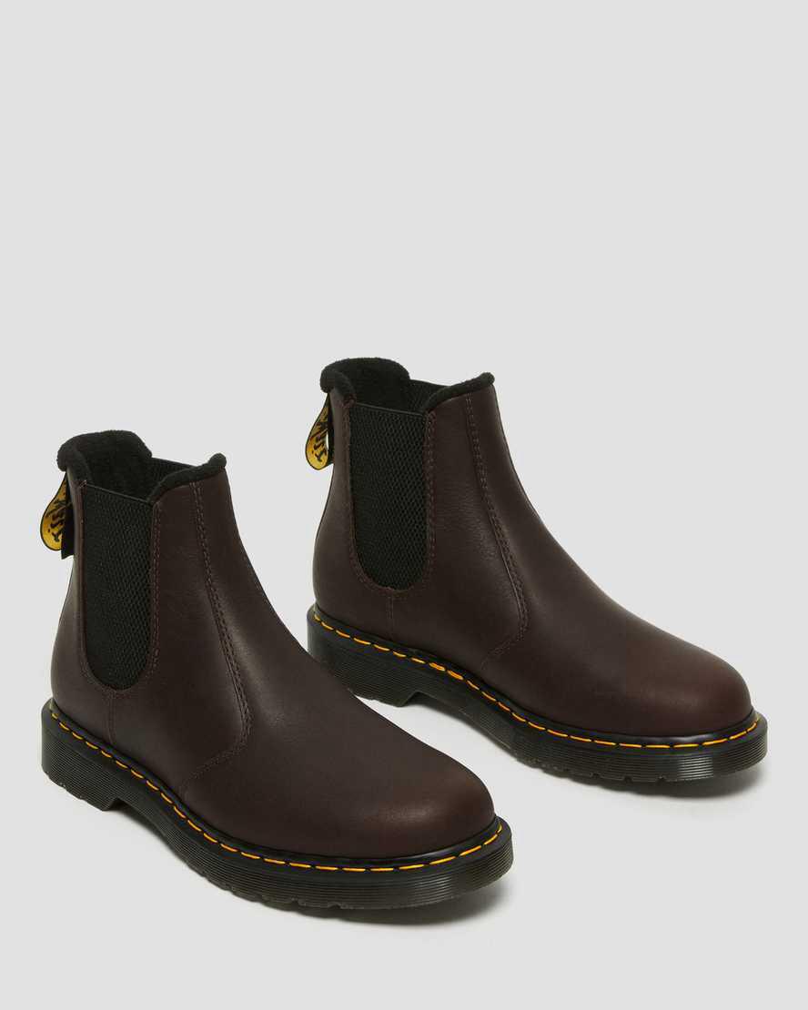 Dr Martens 2976 Warmwair Leather Chelsea Naisten Nilkkurit Tummanruskea  Suomi |  2548WKXJS