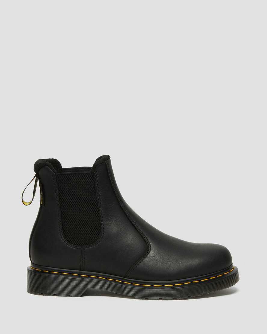 Dr Martens 2976 Warmwair Leather Chelsea Miesten Originals Boots Mustat  Suomi |  2950BZEKT