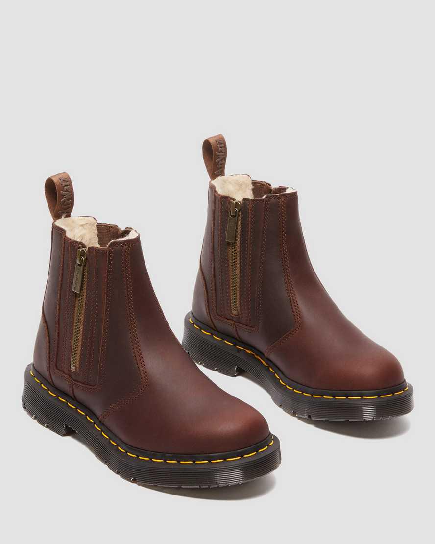 Dr Martens 2976 Wintergrip Zip Chelsea Naisten Talvisaappaat Ruskea  Suomi |  9350EDLBY