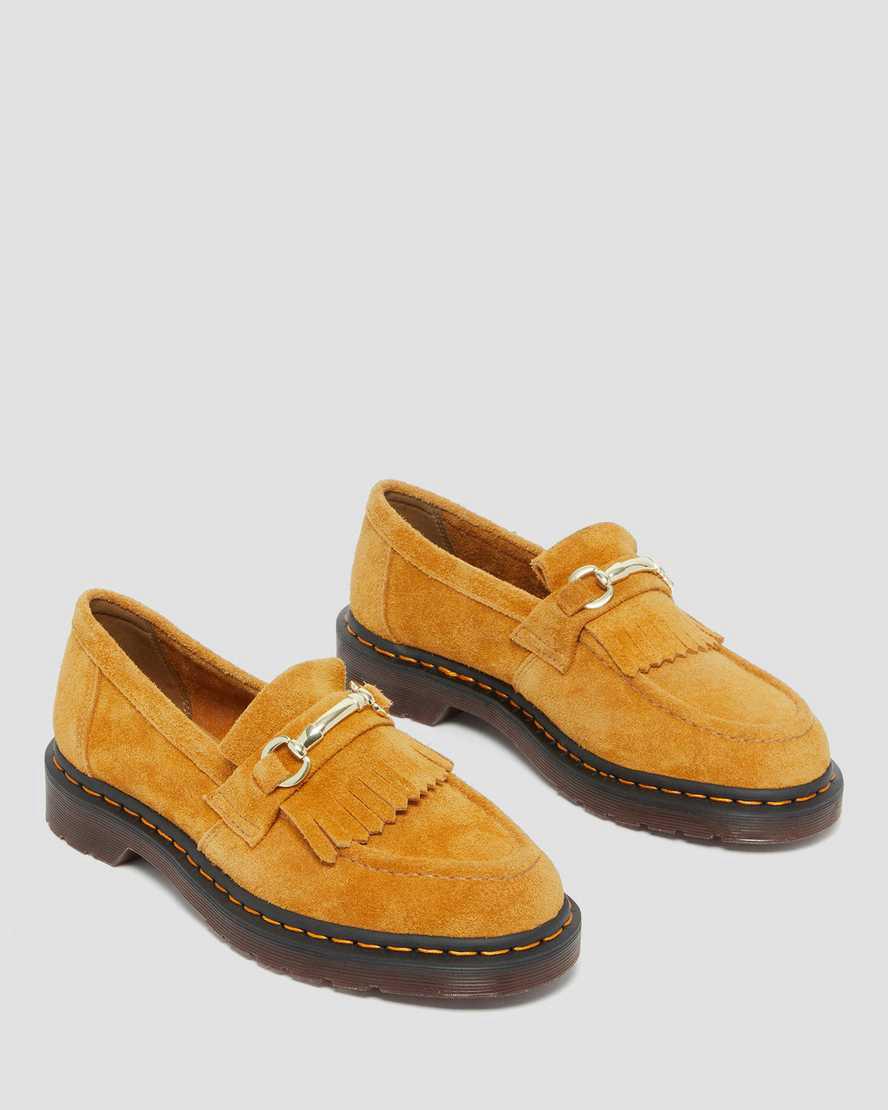 Dr Martens Adrian Snaffle Suede Miesten Loaferit Keltainen  Suomi |  7043IDVQJ