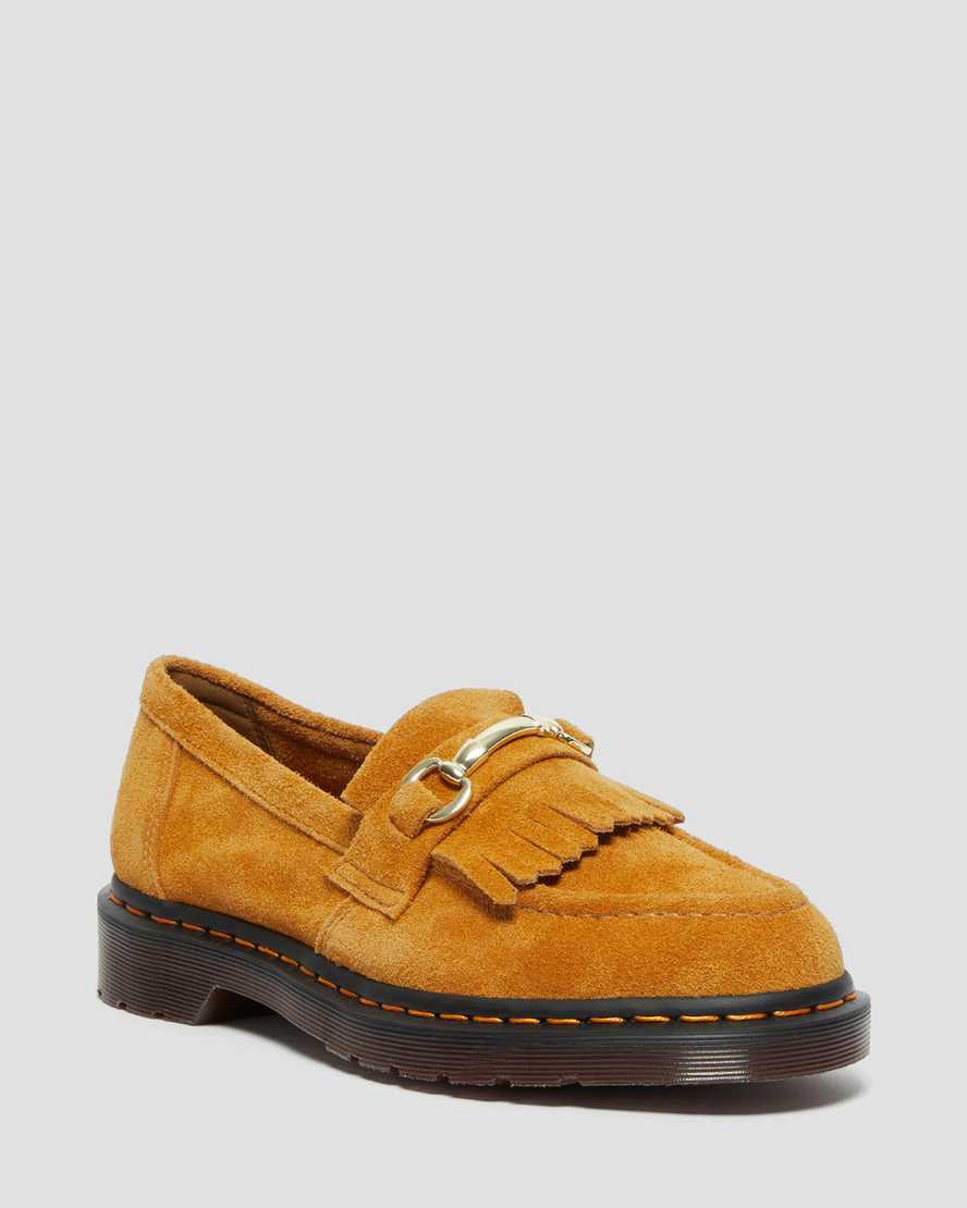 Dr Martens Adrian Snaffle Suede Miesten Loaferit Keltainen  Suomi |  7043IDVQJ