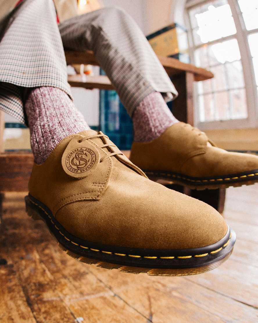 Dr Martens Archie II Made in England Suede Miesten Oxford Kengät Tummanruskea  Suomi |  9087ZFMIX