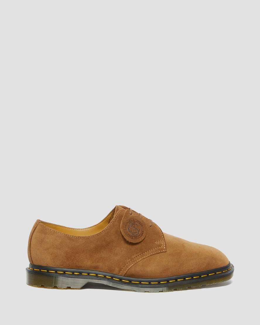 Dr Martens Archie II Made in England Suede Miesten Oxford Kengät Tummanruskea  Suomi |  9087ZFMIX