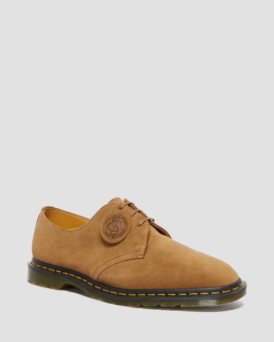 Dr Martens Archie II Made in England Suede Miesten Oxford Kengät Tummanruskea  Suomi |  9087ZFMIX