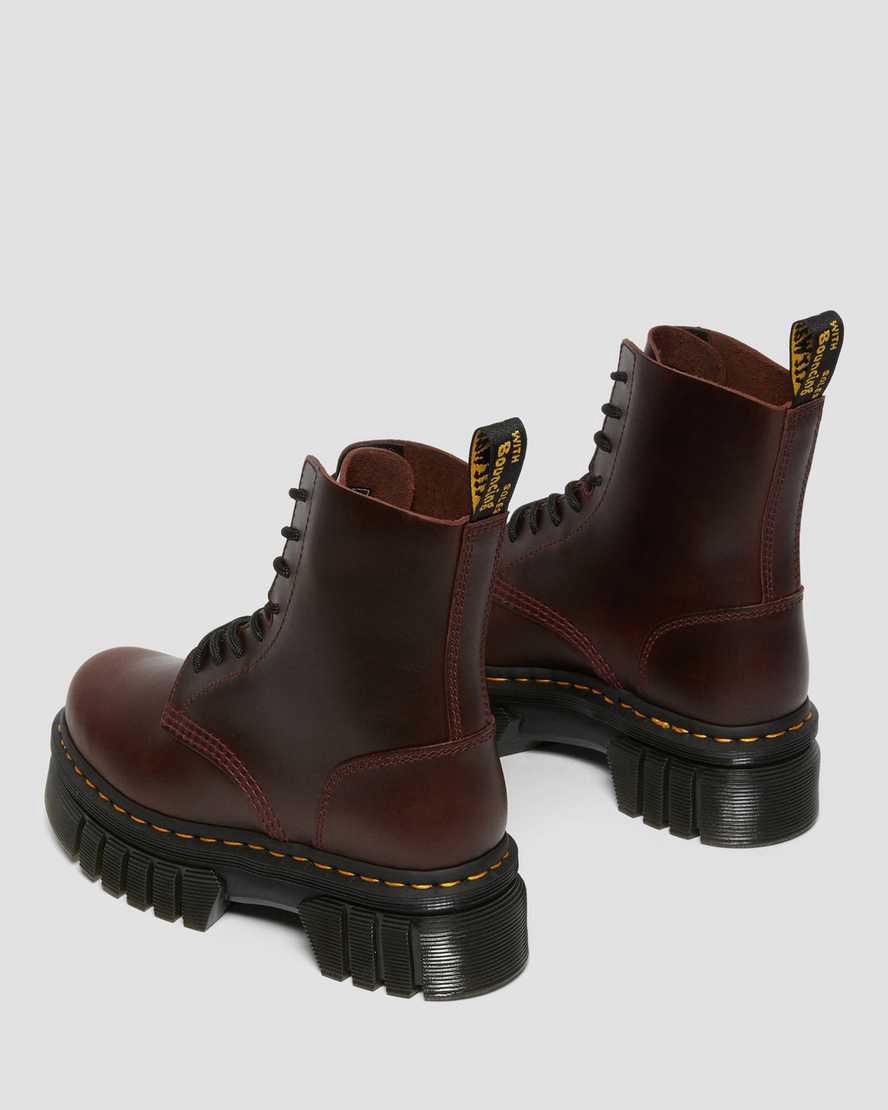 Dr Martens Audrick Brando Leather Lace Up Naisten Platform Saappaat Ruskea  Suomi |  0934FHLRP