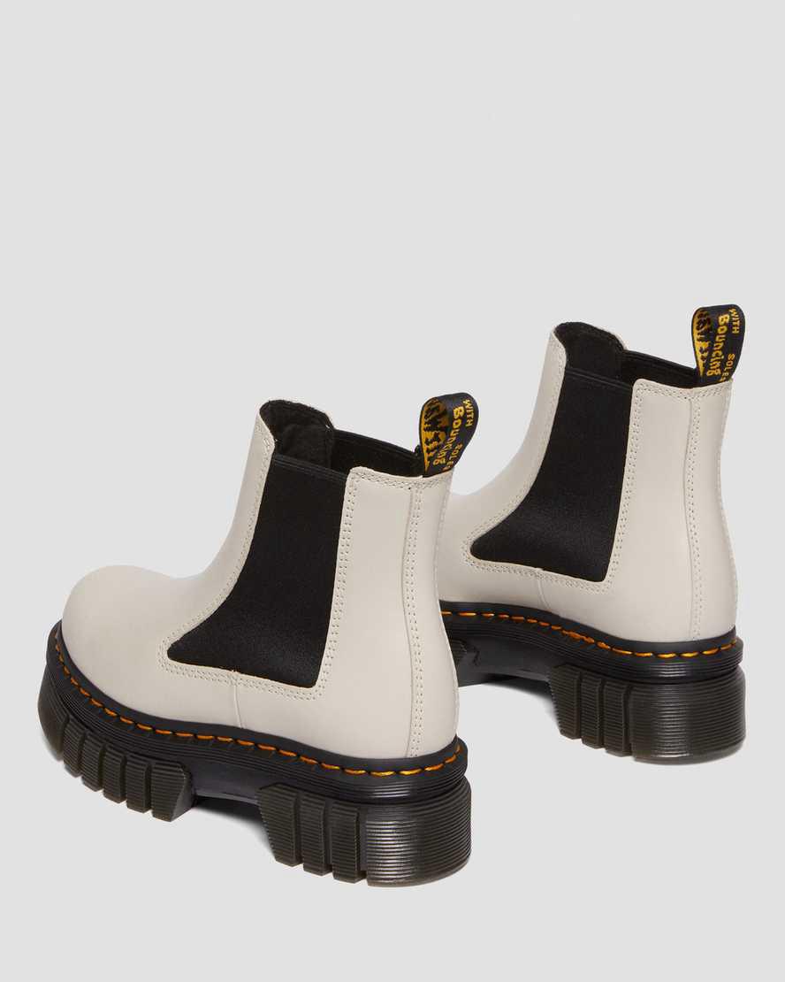 Dr Martens Audrick Nappa Leather Chelsea Miesten Platform Saappaat Harmaat  Suomi |  0971DHNVJ