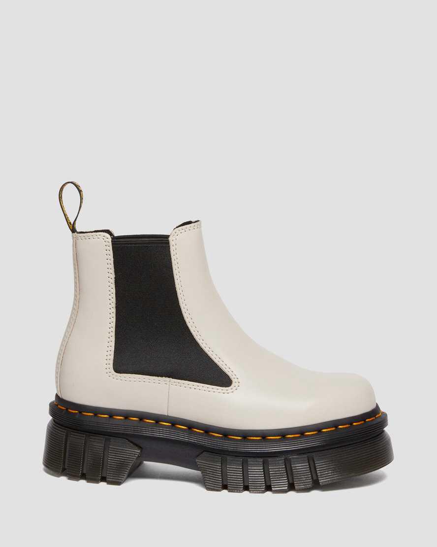 Dr Martens Audrick Nappa Leather Chelsea Miesten Platform Saappaat Harmaat  Suomi |  0971DHNVJ