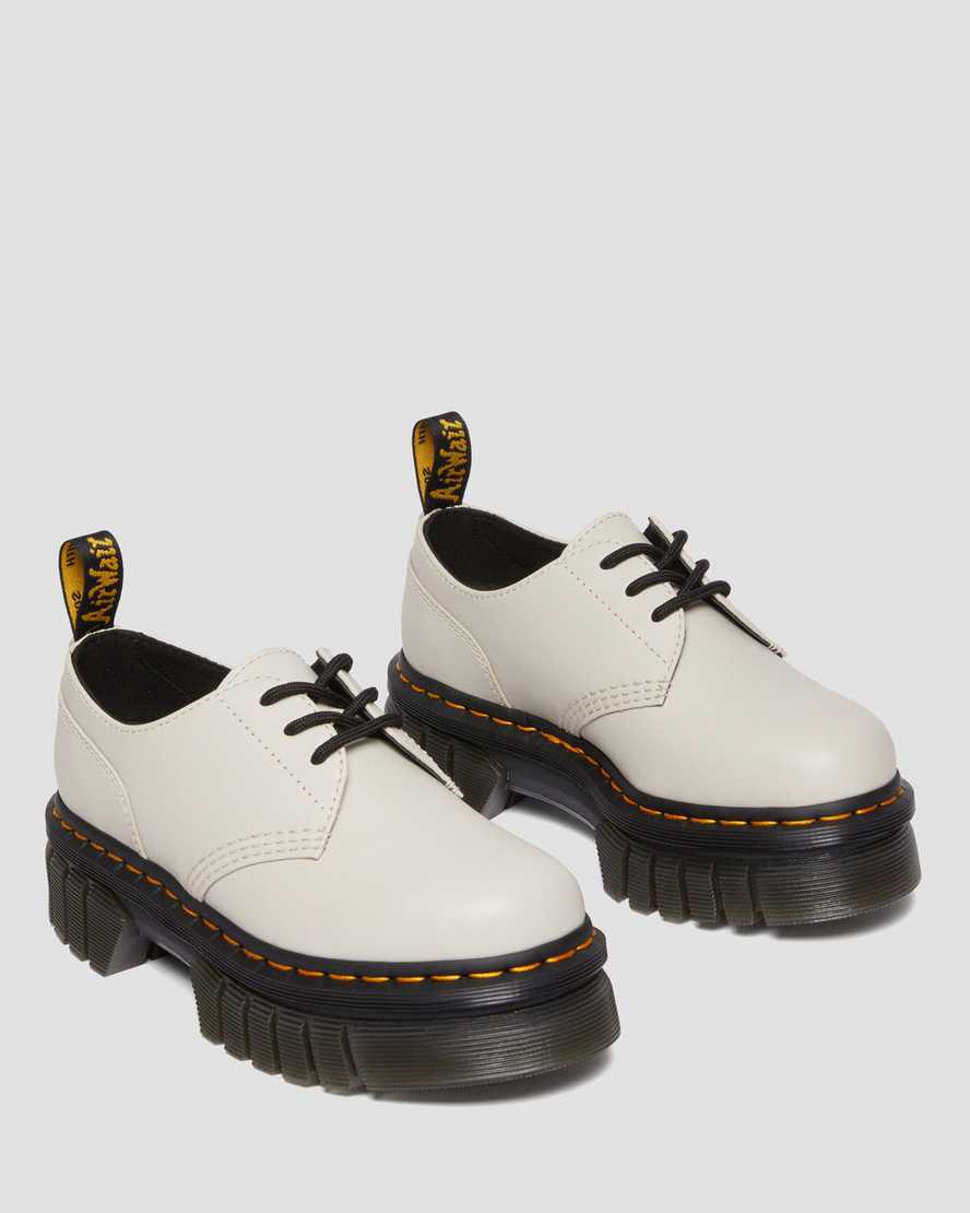 Dr Martens Audrick Nappa Leather Shoes Miesten Platform Saappaat Harmaat  Suomi |  5820AWKFJ