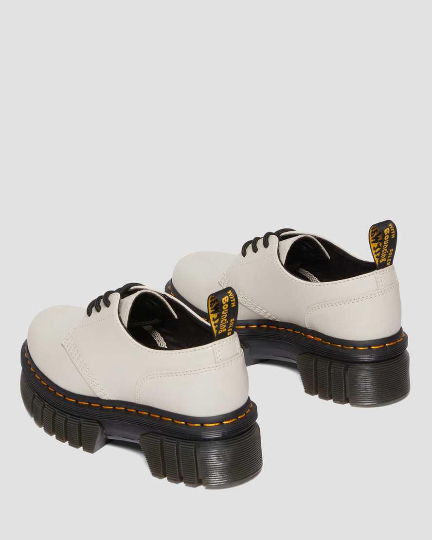 Dr Martens Audrick Nappa Leather Shoes Miesten Platform Saappaat Harmaat  Suomi |  5820AWKFJ