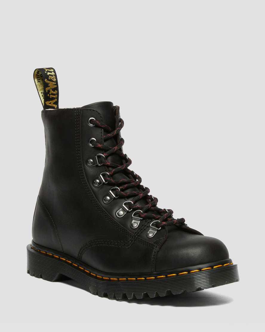 Dr Martens Barton Made in England Classic Oil Leather Miesten Nilkkurit Mustat  Suomi |  9645BKJIE