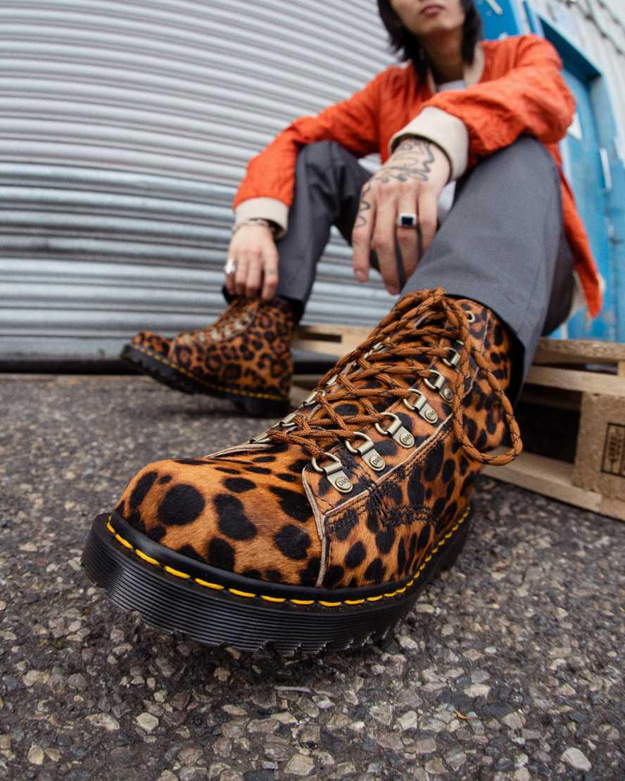 Dr Martens Barton Made in England Leopard Miesten Nilkkurit Monivärinen  Suomi |  8253PIQEA