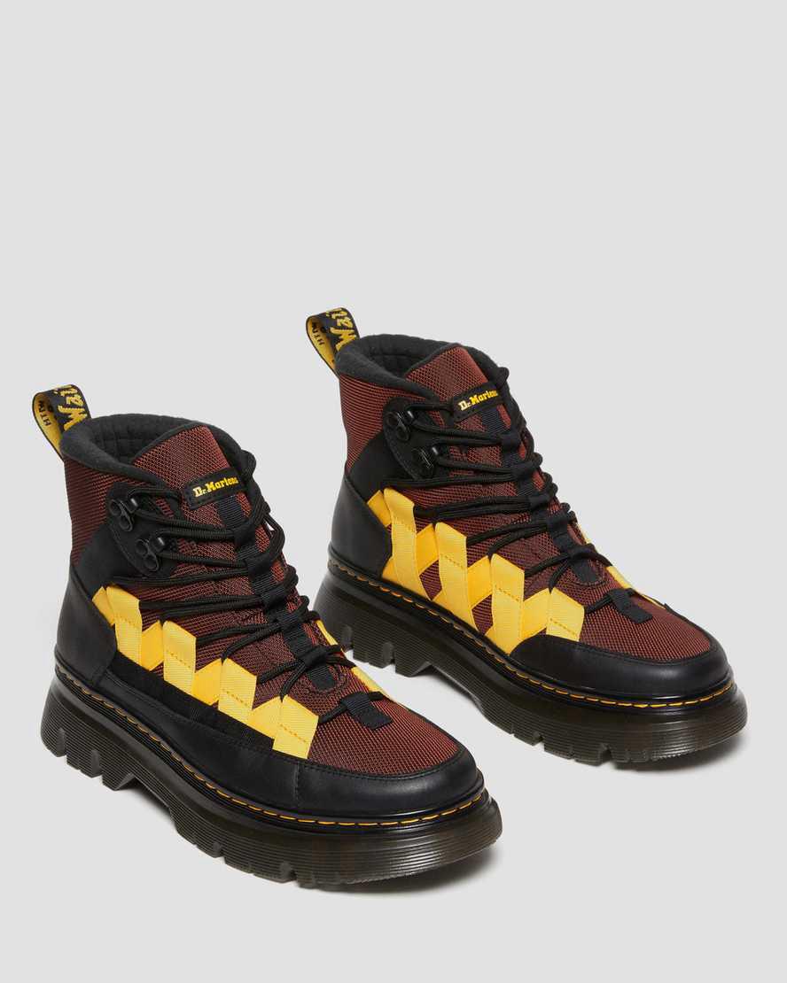 Dr Martens Boury Warmwair Contrast Miesten Vapaa-ajan Saappaat Black/Tan Ajax / 50/50  Suomi |  0914RYPIN