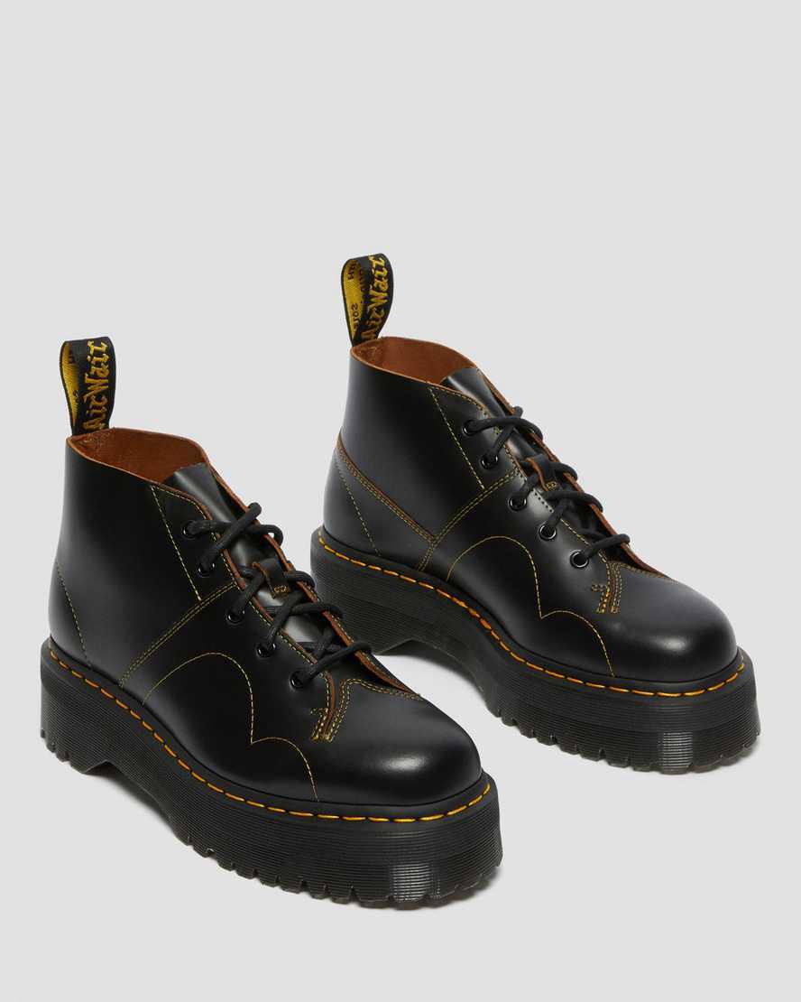 Dr Martens Church Monkey Miesten Platform Saappaat Mustat  Suomi |  8510JPMOU