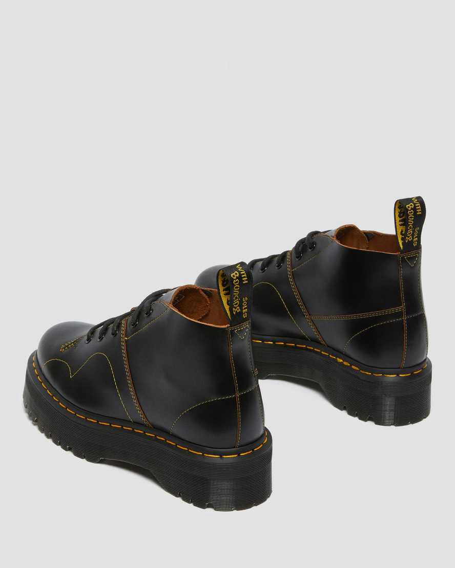 Dr Martens Church Monkey Miesten Platform Saappaat Mustat  Suomi |  8510JPMOU