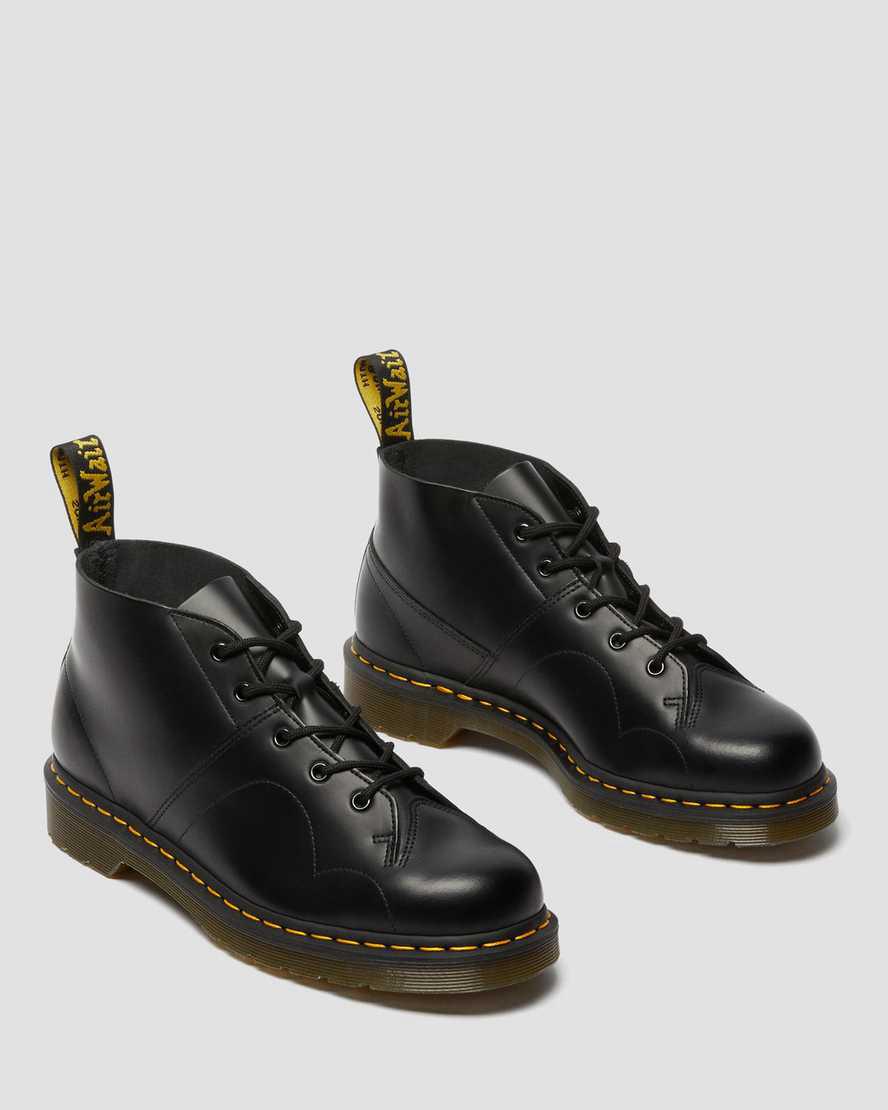 Dr Martens Church Smooth Leather Monkey Miesten Nilkkurit Mustat  Suomi |  1479IWFBS