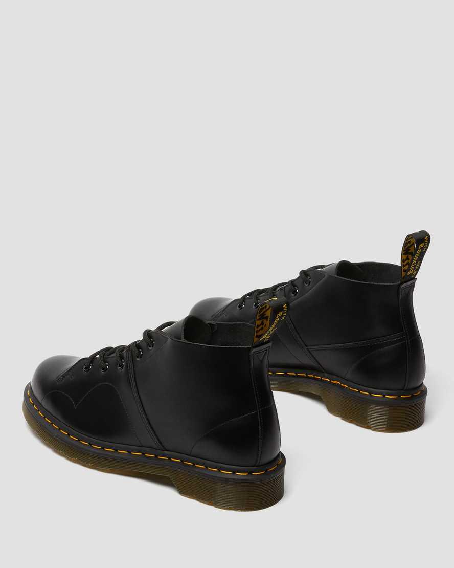 Dr Martens Church Smooth Leather Monkey Miesten Nilkkurit Mustat  Suomi |  1479IWFBS