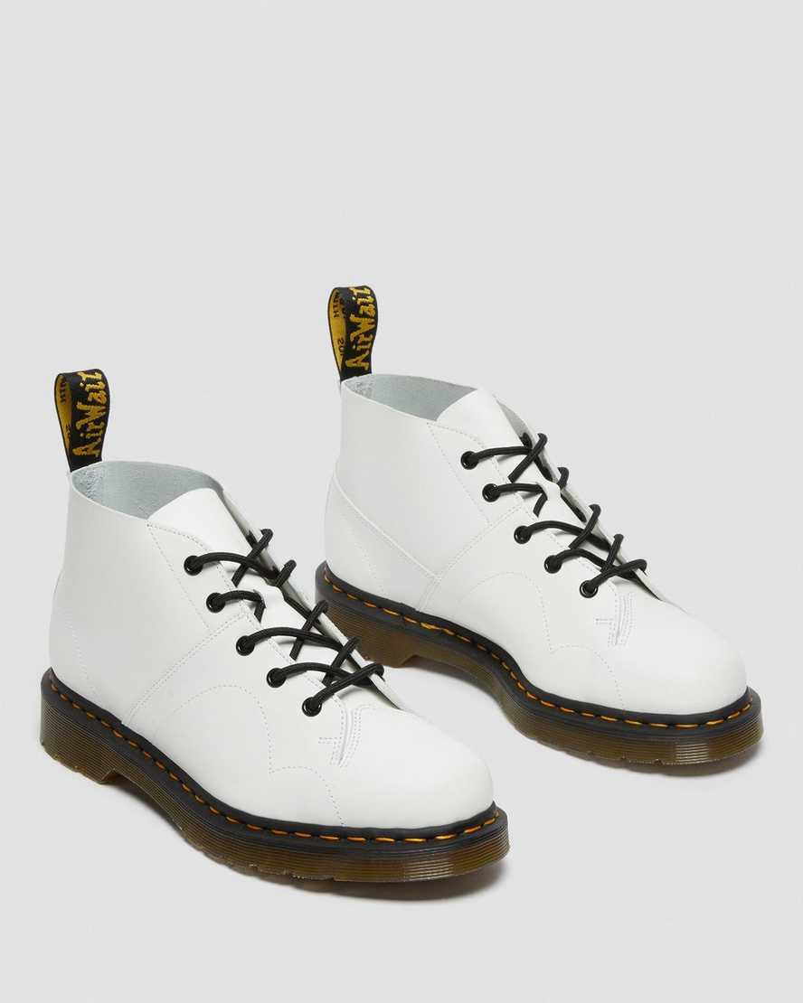 Dr Martens Church Smooth Leather Monkey Miesten Originals Boots Valkoinen  Suomi |  2730VPCWI