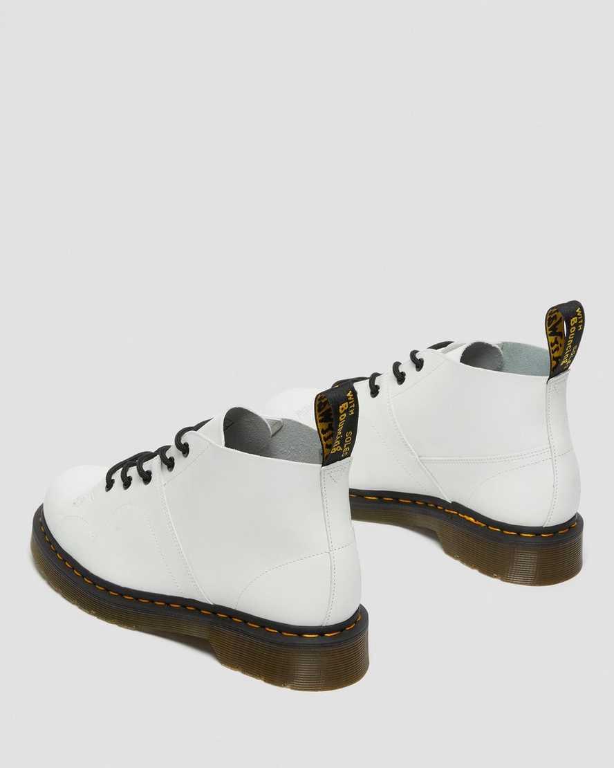 Dr Martens Church Smooth Leather Monkey Miesten Originals Boots Valkoinen  Suomi |  2730VPCWI