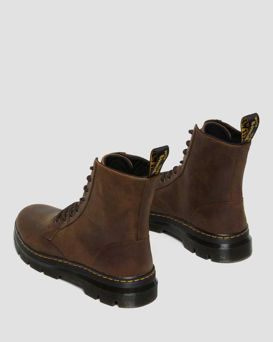 Dr Martens Combs Crazy Horse Leather Miesten Nilkkurit Ruskea  Suomi |  9438DZBAN