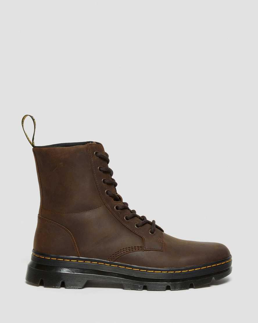 Dr Martens Combs Crazy Horse Leather Miesten Nilkkurit Ruskea  Suomi |  9438DZBAN