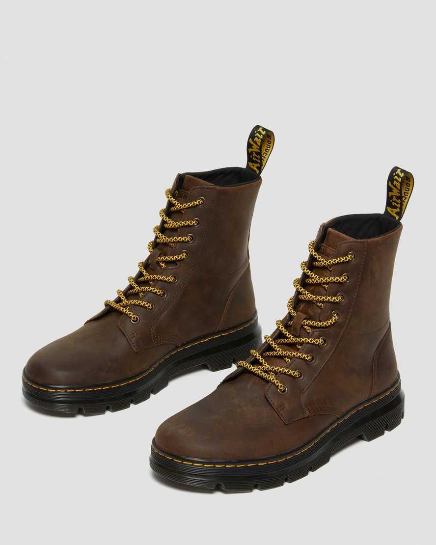 Dr Martens Combs Crazy Horse Leather Miesten Nilkkurit Ruskea  Suomi |  9438DZBAN