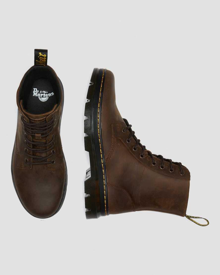 Dr Martens Combs Crazy Horse Leather Miesten Nilkkurit Ruskea  Suomi |  9438DZBAN