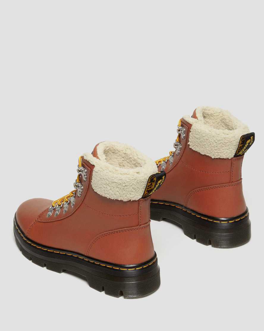 Dr Martens Combs Faux Fur-Lined Casual Naisten Talvisaappaat Ruskea  Suomi |  7632HIJGW